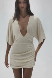 Rita Mini Dress - Stone