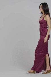 Atlein Gown - Plum